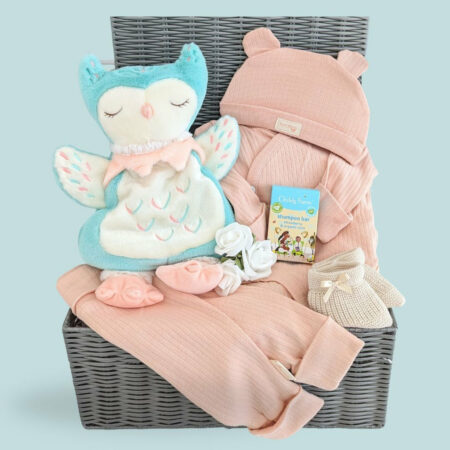 baby-girl-hamper-owl-peach